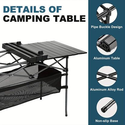 Foldup Lightweight Camping Table with Carry Bag