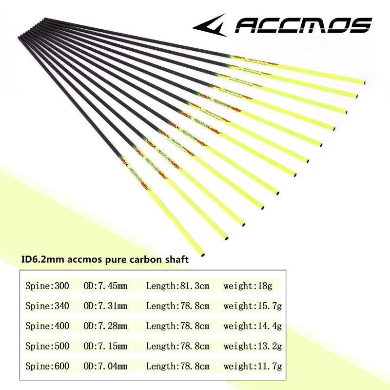 6.2mm Carbon Arrow Shafts