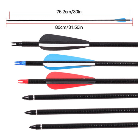 8mm/0.32 in Rolled Fiberglass Arrow Set