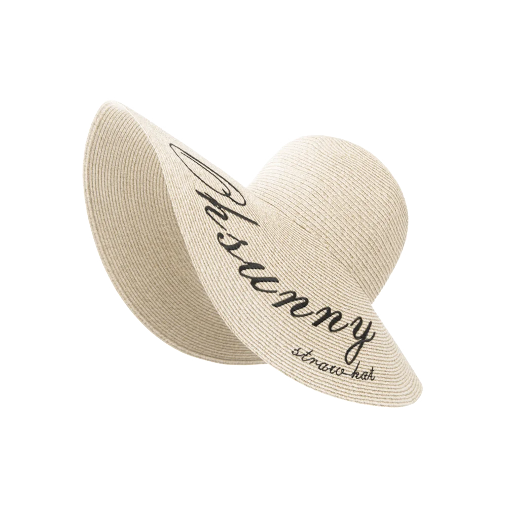 Women's Wide Brim Foldable Straw Hat