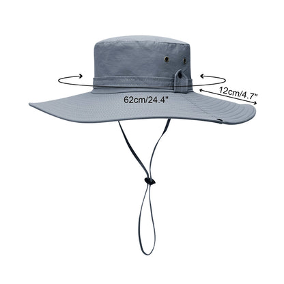 Men's Wide Brim Foldable Bucket Hat