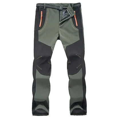 Men's Fleece Hiking Pants, Waterproof, Windproof