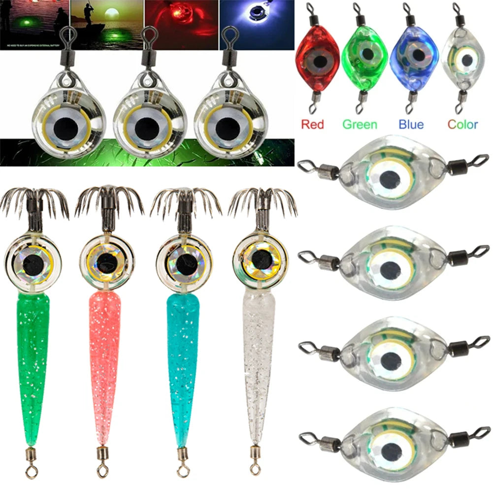 Multi-colored Deep Sea LED Cuttlefish Lures