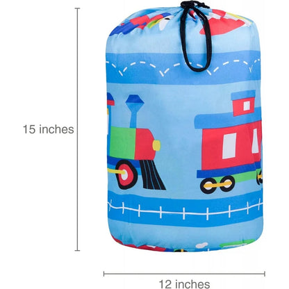 Kid's Microfiber Sleeping Bag, with Pillow Case