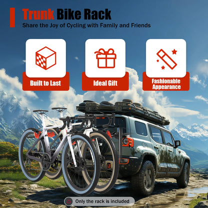 Foldable 3-Bike Car Trunk Rack