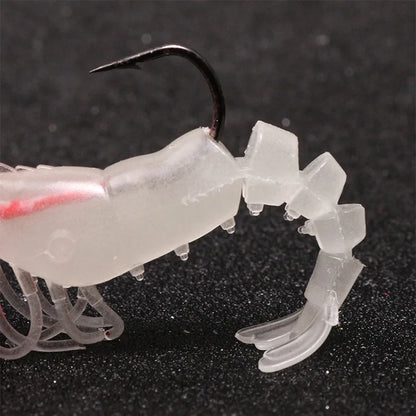 Soft Shrimp Lures with Hooks