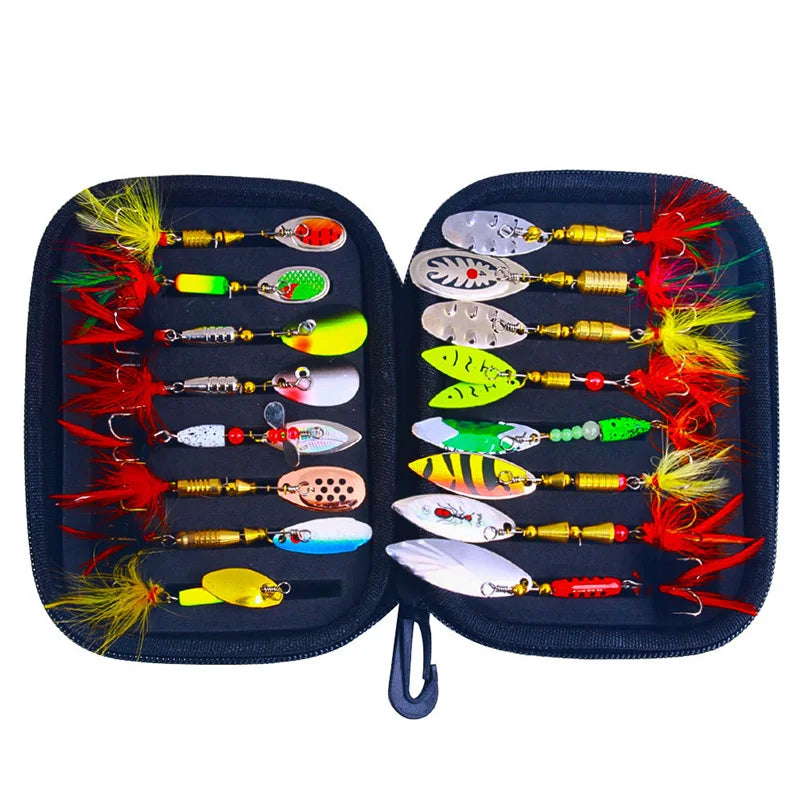 Metal Spinner Lures for Bass, Trout and Salmon