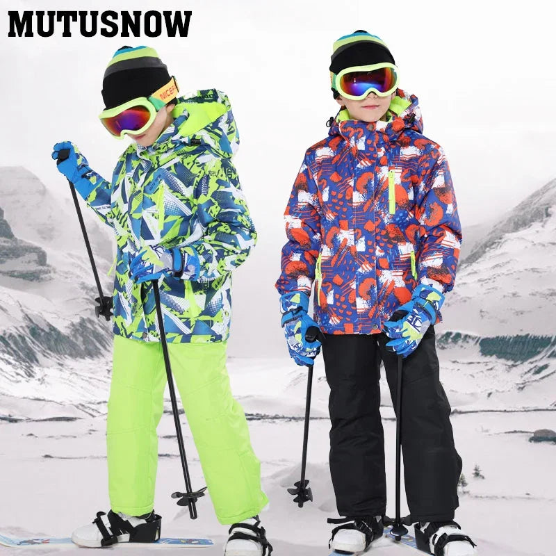 Kid's Waterproof Ski Jacket and Pants