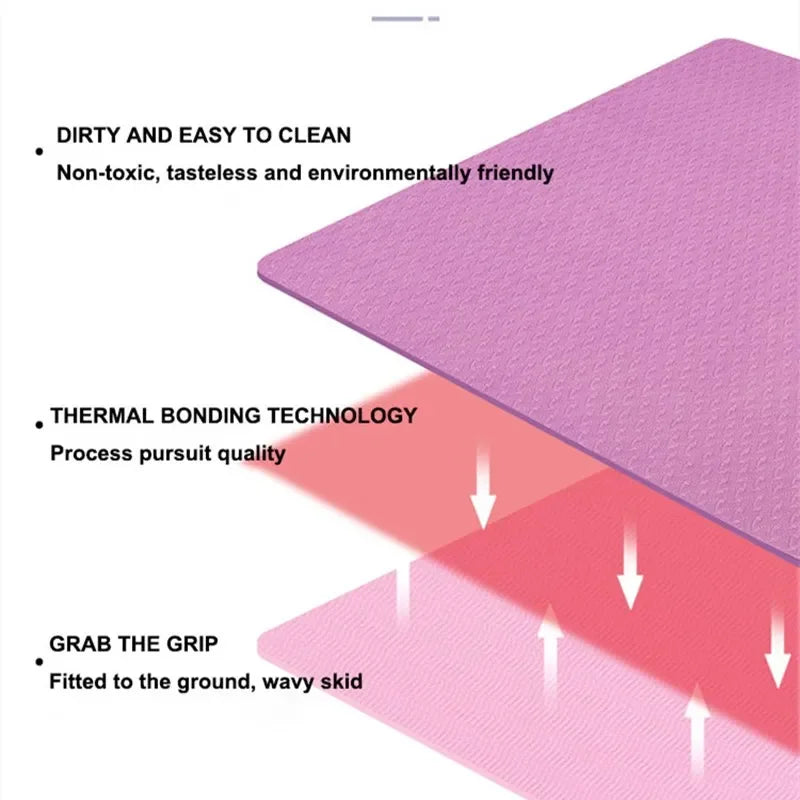 6mm TPE Non-slip Yoga Pilates Mat