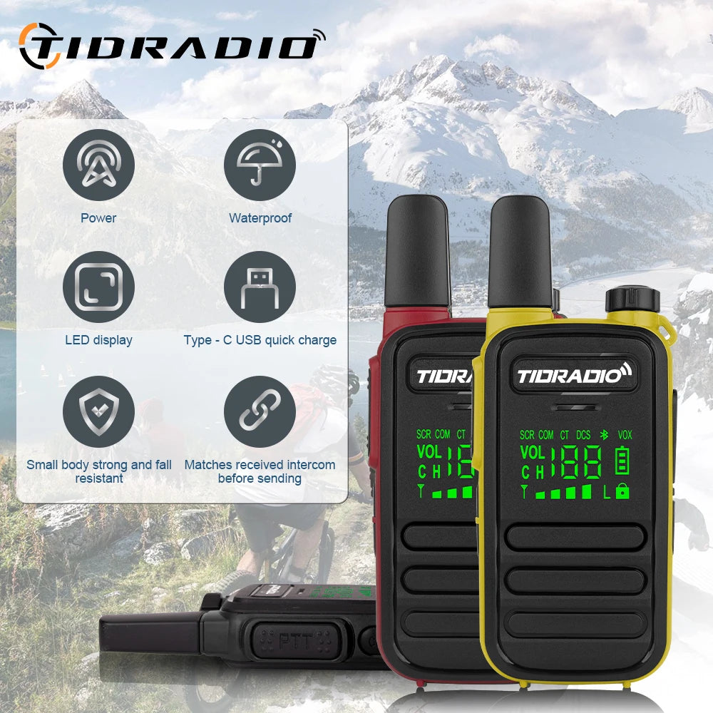 TIDRADIO Mini Walkie Talkie