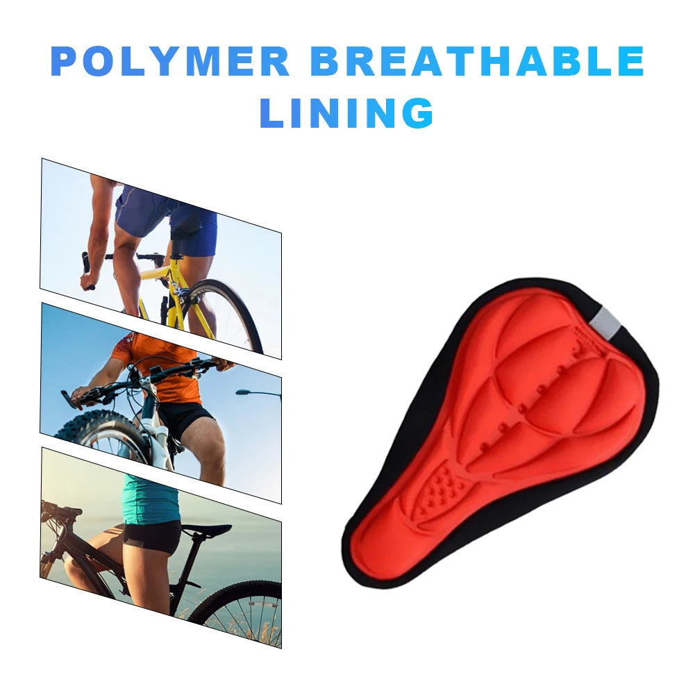 3D Breathable Padded Bike Saddle Cover