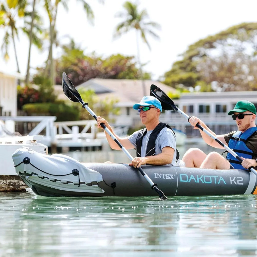 10.5 foot 2 Person Inflatable Kayak, with 86 in oars, pump and carry bag