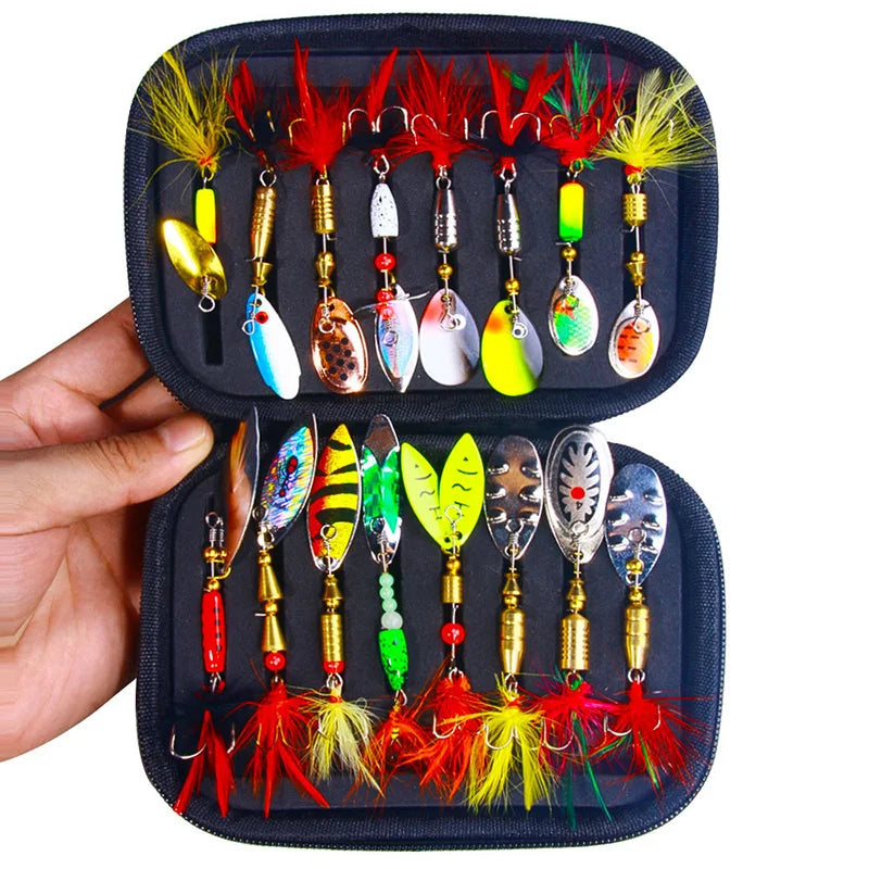 Metal Spinner Lures for Bass, Trout and Salmon