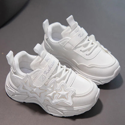 Girl's Fashion Leather Sneakers