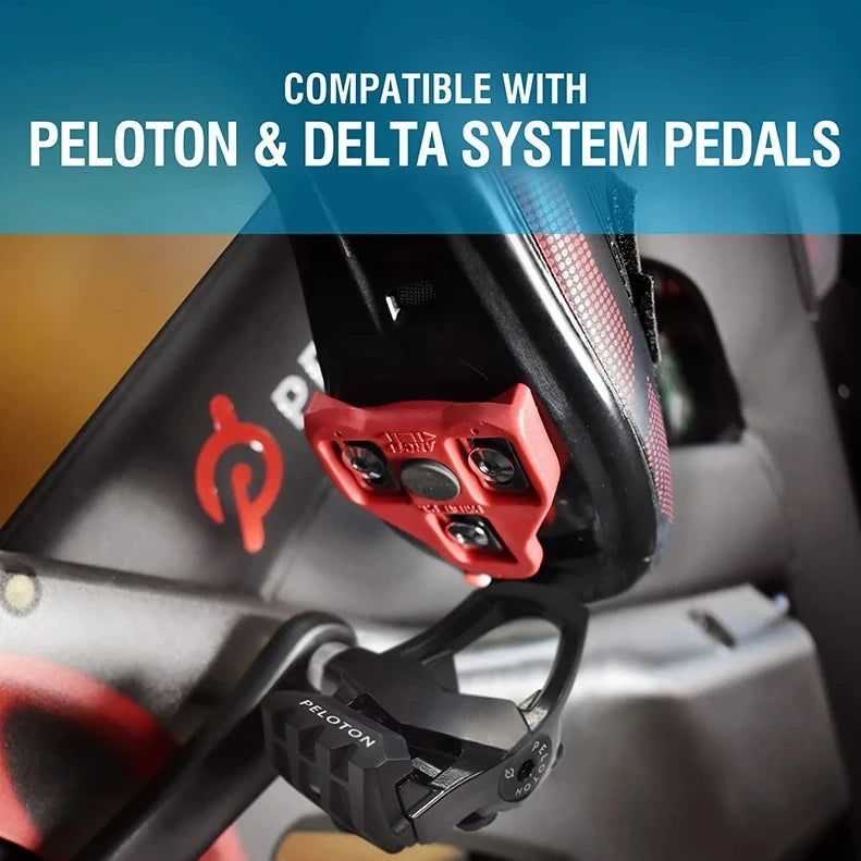 Men's Cycling Shoes with Look Delta Cleats, compatible with Peloton Indoor Bicycle Pedals