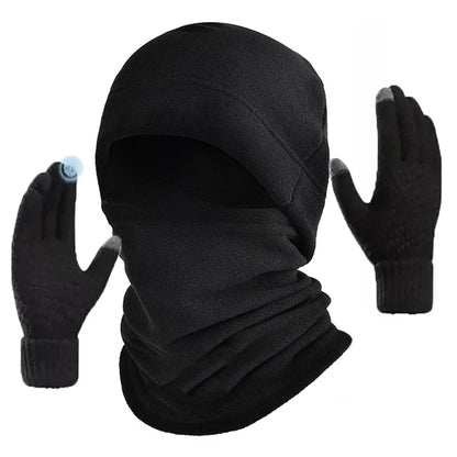 Men's Full Face Beanie, Scarf & Gloves