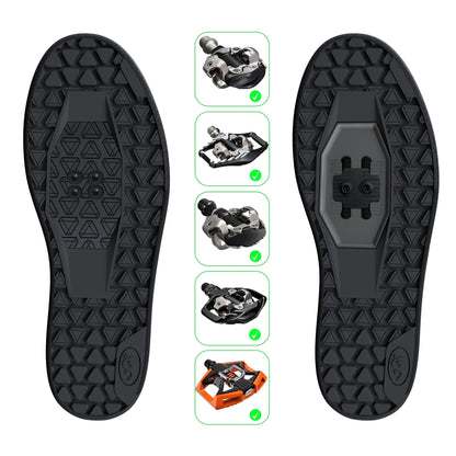 Men's Mountain Bike Cycling Shoes - SPD/Flat Pedal Compatible