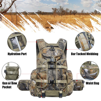 Large Capacity Hunting Camo Backpack