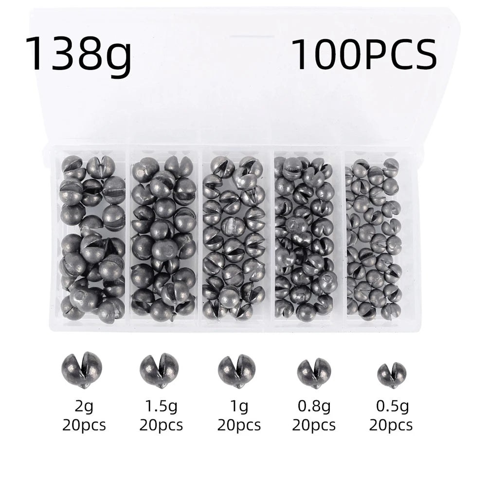 Round Split Shot Weights