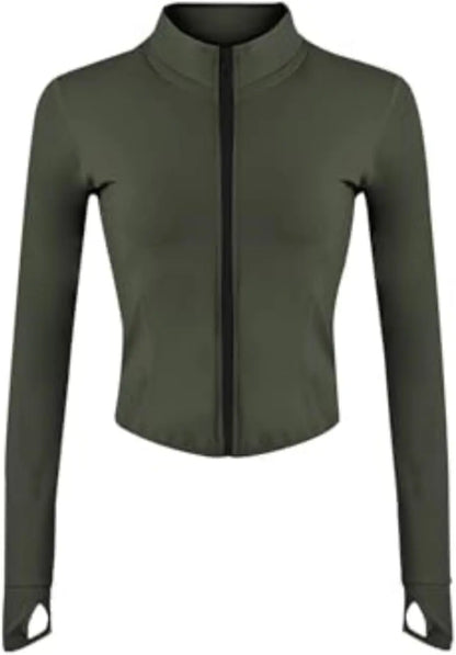 Women's Full Zip Running & Yoga Jacket