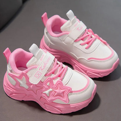 Girl's Fashion Leather Sneakers