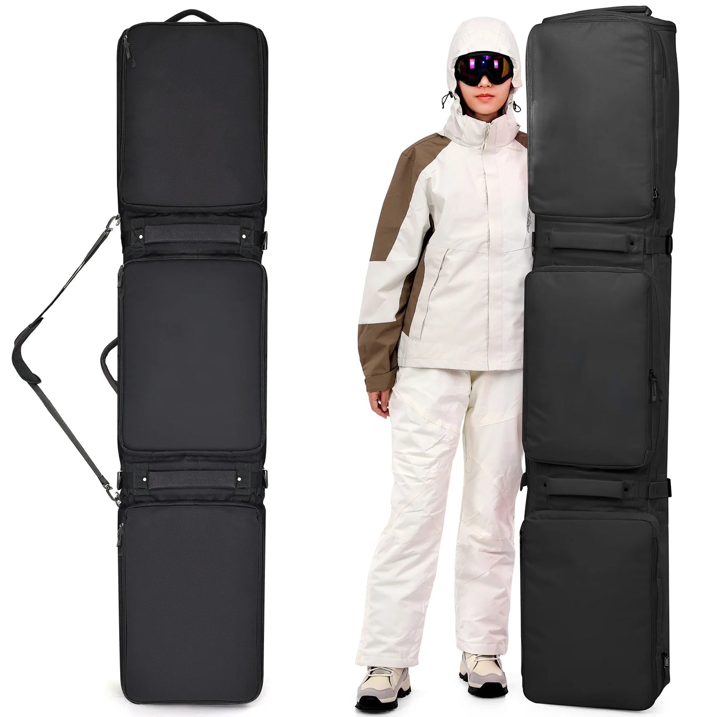 Waterproof Padded Ski Bag with wheels