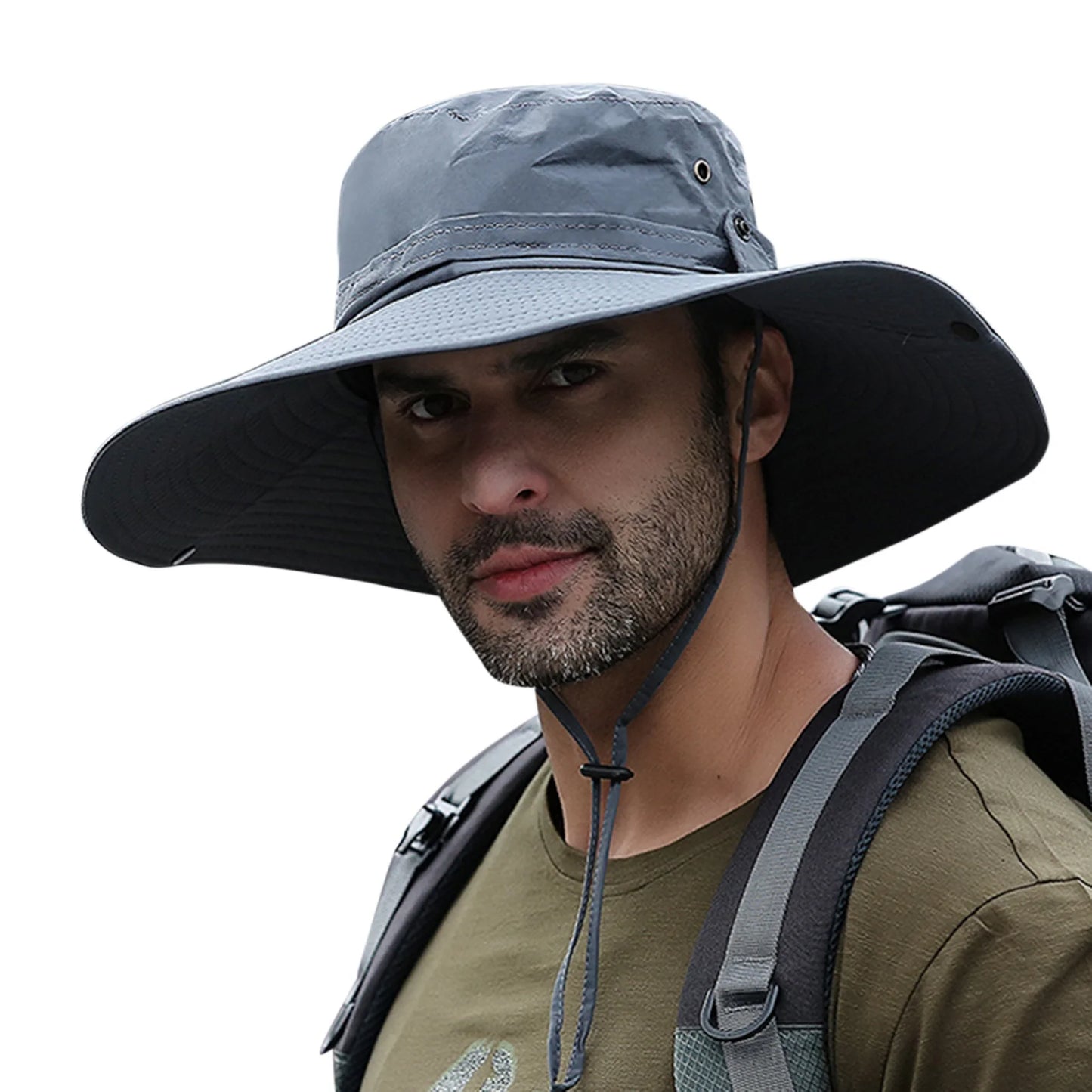 Men's Wide Brim Foldable Bucket Hat