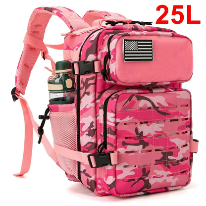 Men's & Women's 25L or 45L Tactical Backpack with Bottle Holders