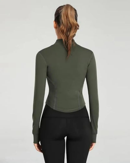 Women's Full Zip Running & Yoga Jacket