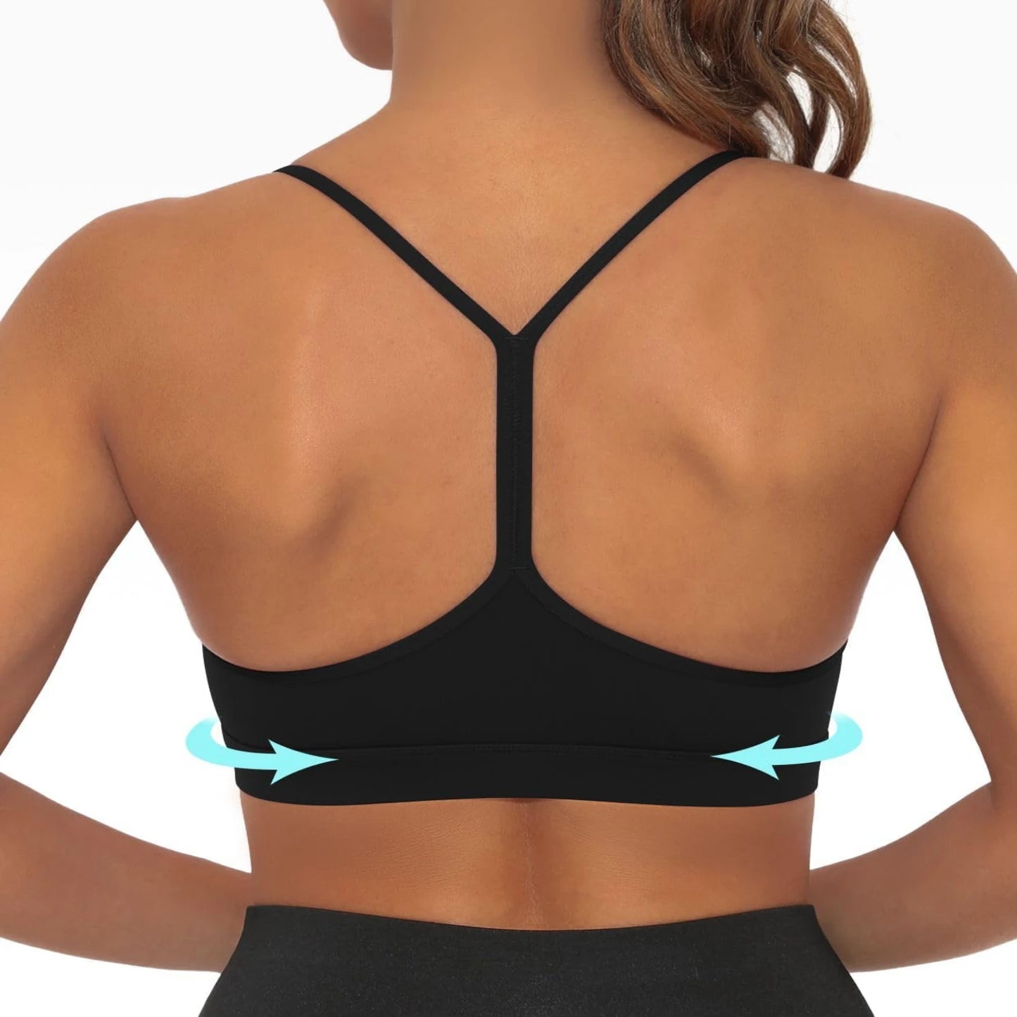 Women's Racerback Sports Bra with Removable Pads