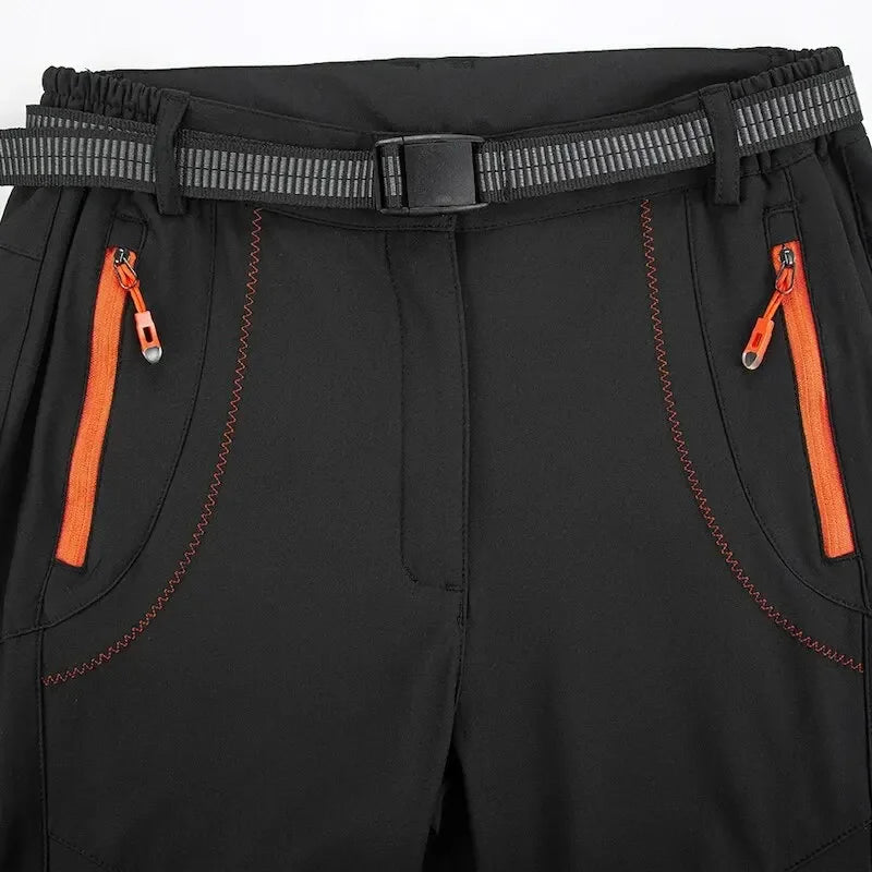 Men's Fleece Hiking Pants, Waterproof, Windproof