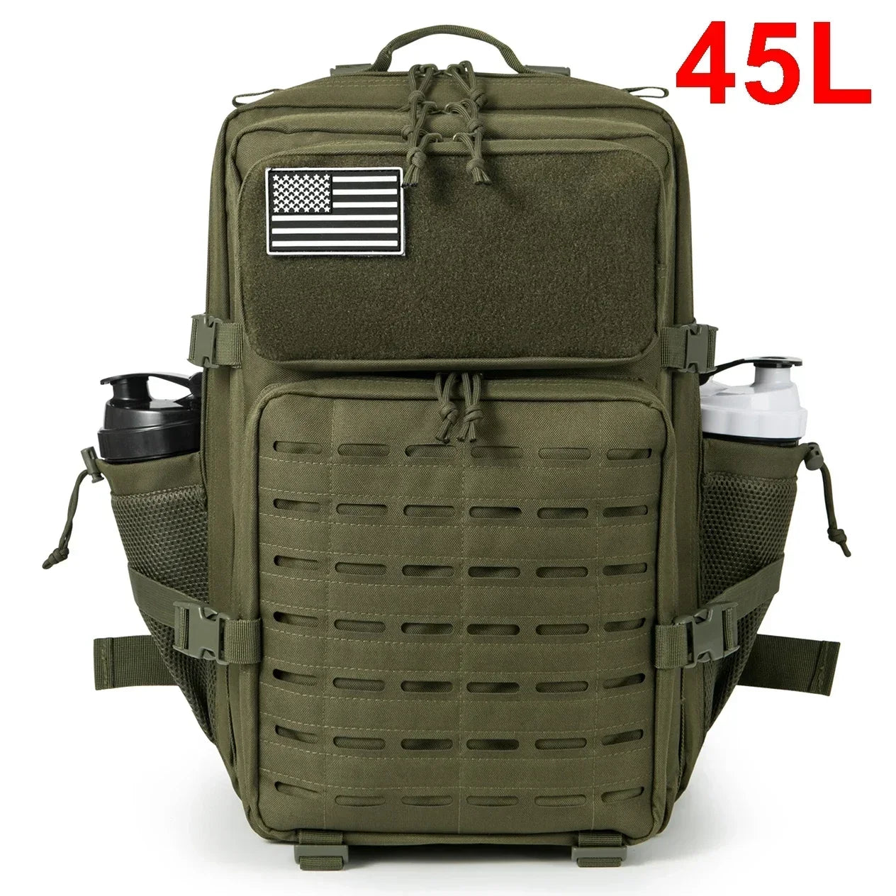 Men's & Women's 25L or 45L Tactical Backpack with Bottle Holders