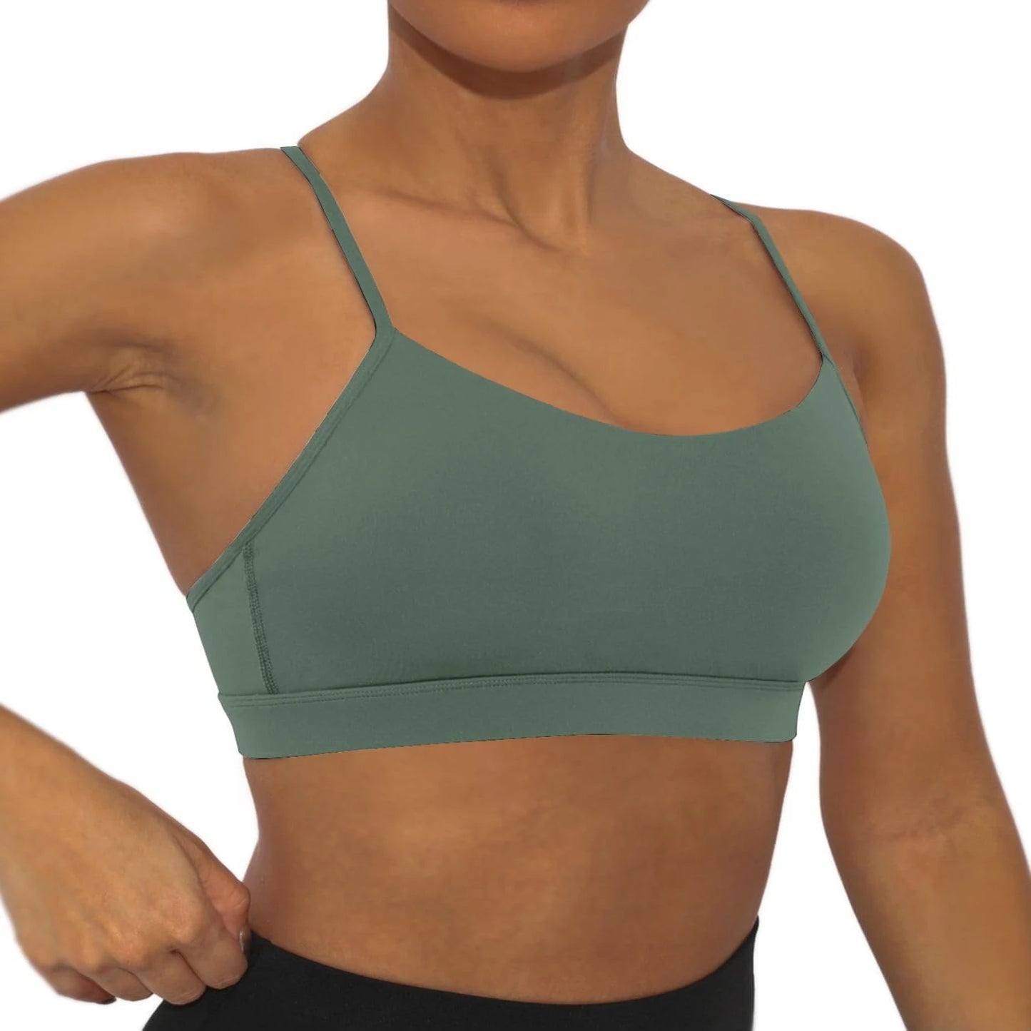 Women's Racerback Sports Bra with Removable Pads