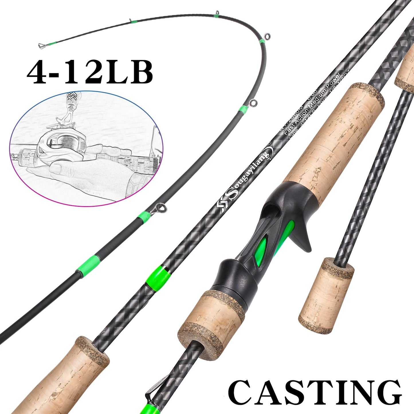 Lightweight Casting or Spinning Rods