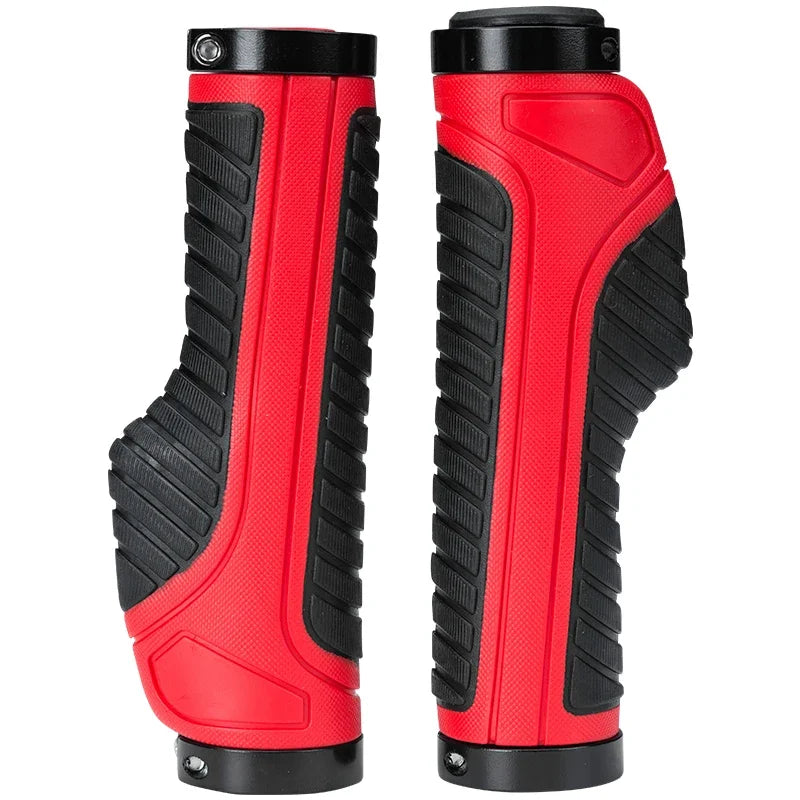 Locking Anti-slip Molded Rubber Mountain Bike Handlebar Grips