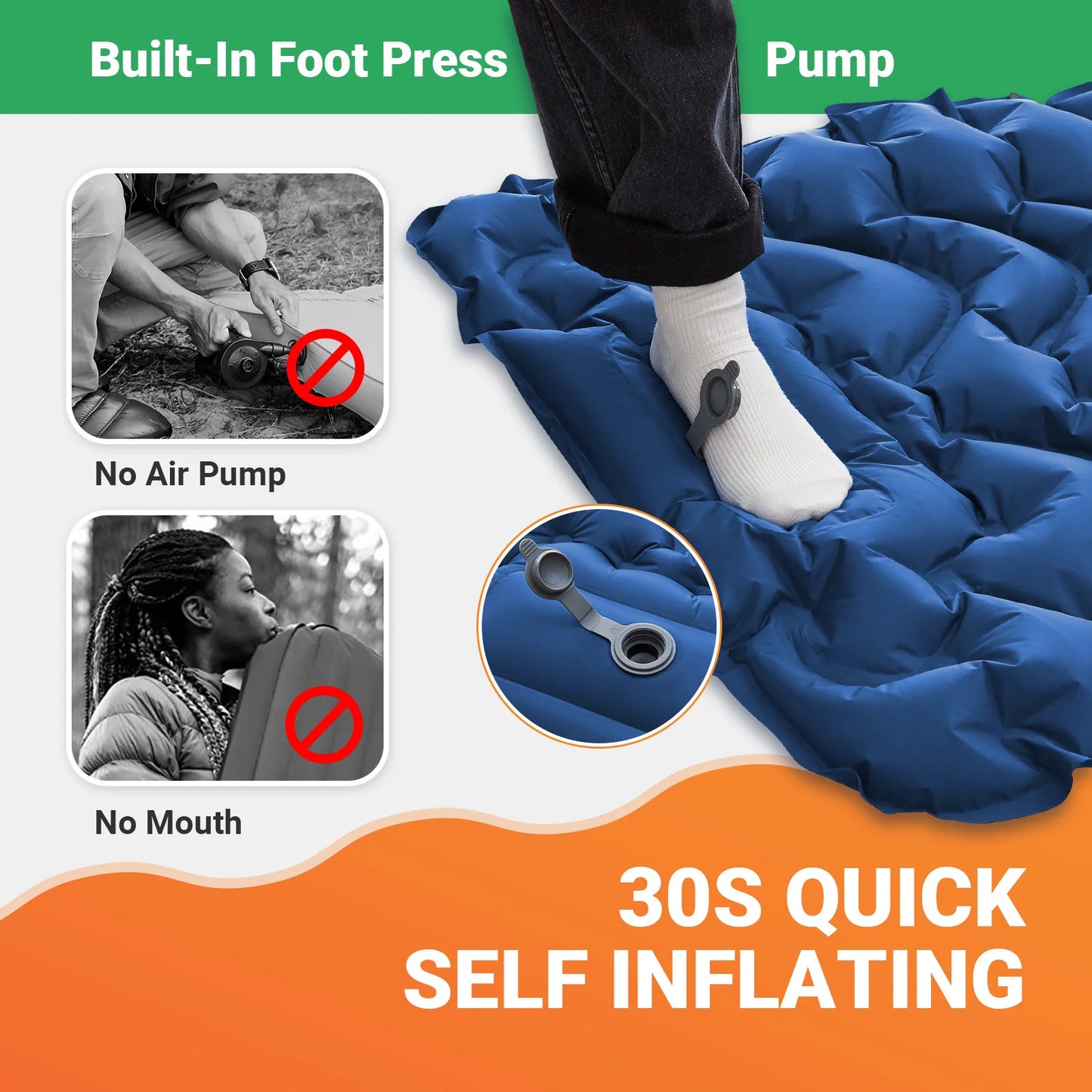 Ultralight Waterproof Self-Inflating Sleeping Pad