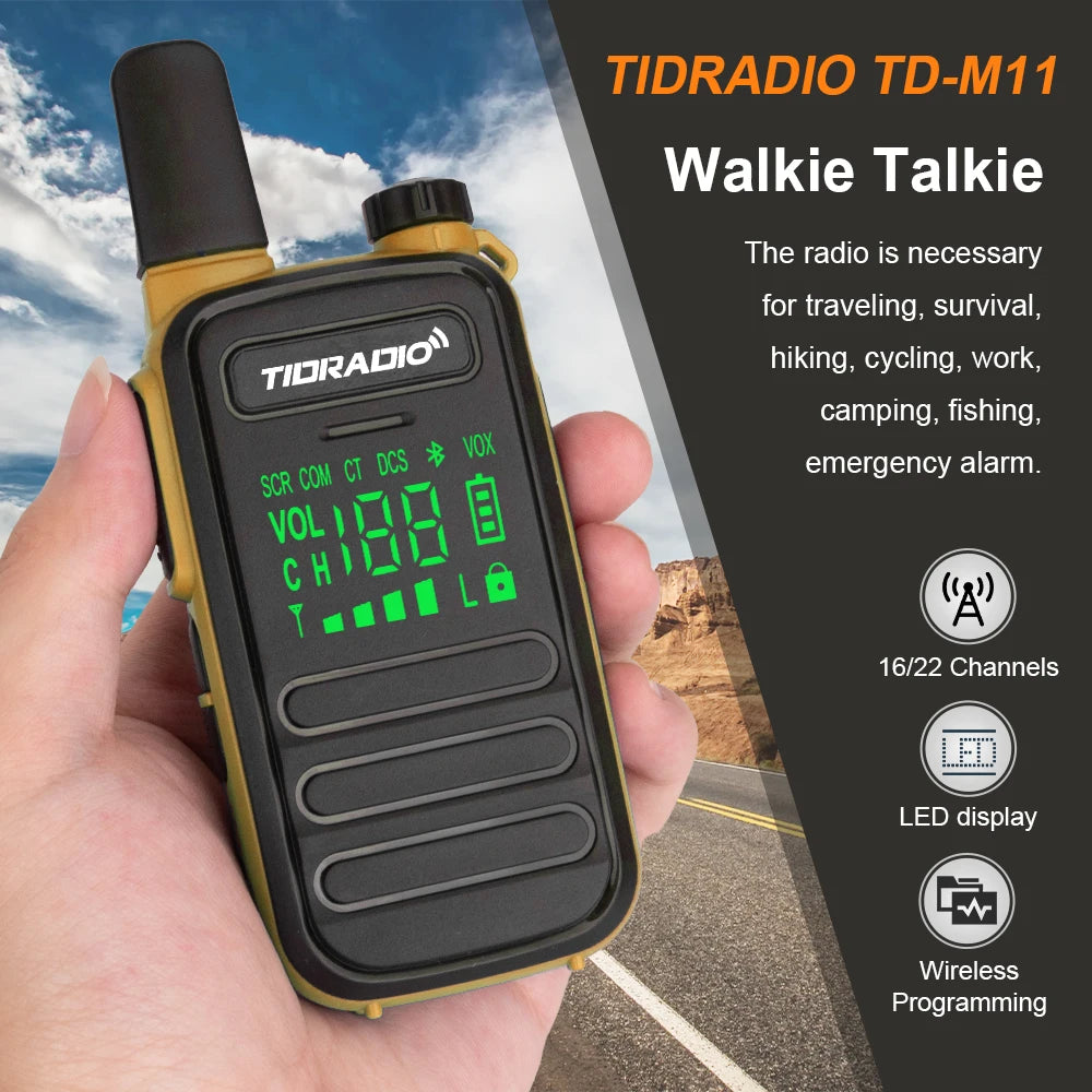 TIDRADIO Mini Walkie Talkie